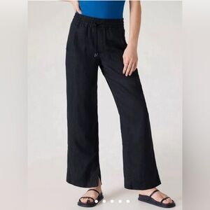 NWT Athleta Retreat Wide Leg Linen Pant